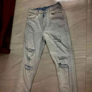 H&M ripped denim jeans