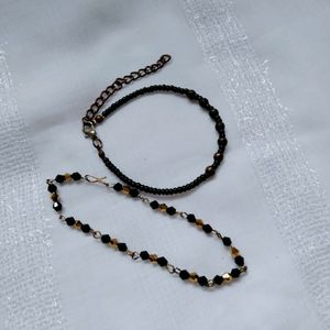 Handmade Set Of 3 Bracelets And One Anklet