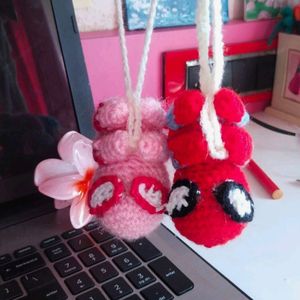 Cute Crochet Spiderman Keychain