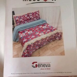 Double Bed Sheet With Pillow Cover