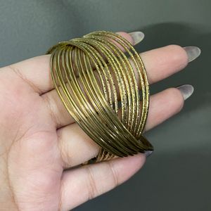 Dual Design Golden Bracelet