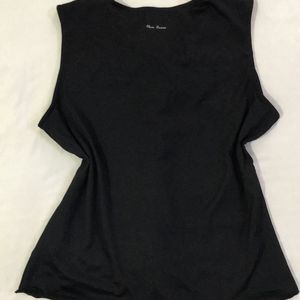 Black Stretchy Top With Ruffles