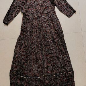 Ethnic Black Dress - S