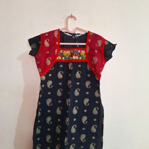 BLACK SHORT KURTI