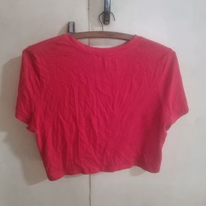 Cute Little Pinkish RED Crop Top