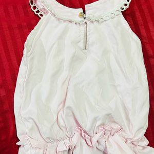 Light Pink Top For Baby Girl 1-2 Years Old