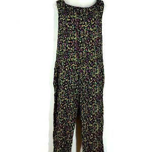 Black Printed Jumpsuit For Women's