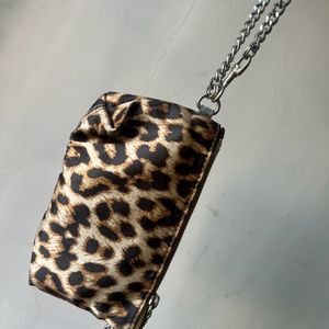 Guess Animal Print Wristlet Bag