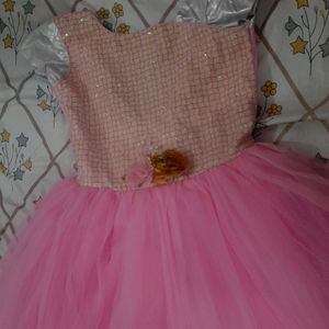 Beautiful Pink Barbie  Frock