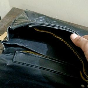 Black Leather Handbag