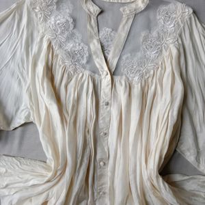 New Vintage Pinterest Embroidery Blouse