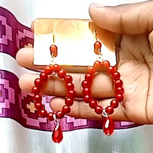 Red Stone Beautiful Earring