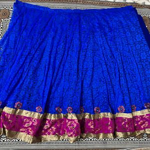 Unstitched Lehenga Choli Dupatta Set