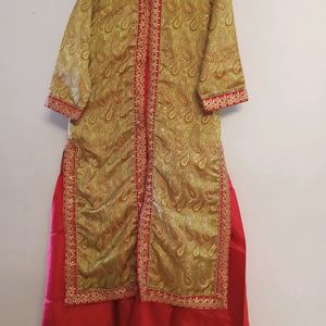 3 Piece Set Kurta , Ghagra , Dupatta