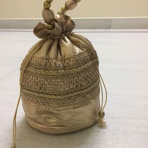 Golden Potli Bag