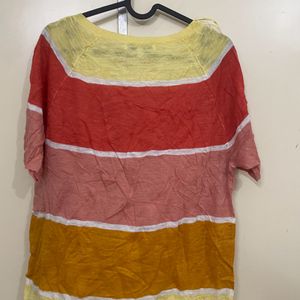 Next Women Striped Sunshine Top