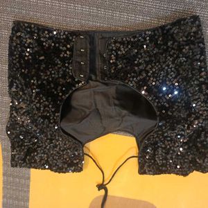 Black Sequin Party WearvBlouse