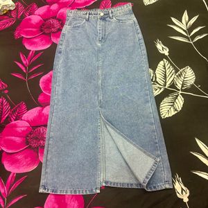 Light Blue Denim Skirt