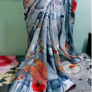 New Lightweight Sky blue Saree For Women's💙💖💚