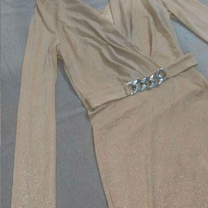 Shein Nude Glittery Dress