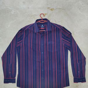 Netplay Mauva Stripes Shirt For Men.