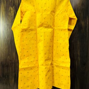 Haldi Yellow White Kurta Pajama