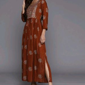 Rust Brown Kurta