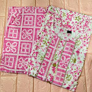 Printed kurta set (size-40)