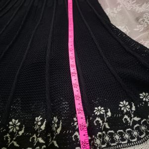 Crochet Midi Flayed Skirt