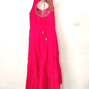 Pink Ethnic Gown (Women's)