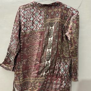 Mauve short kurti style top