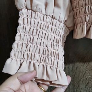 Nude Shade Cinched Top