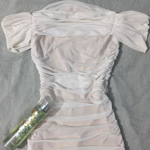 Urbanic White Bodycon Dress