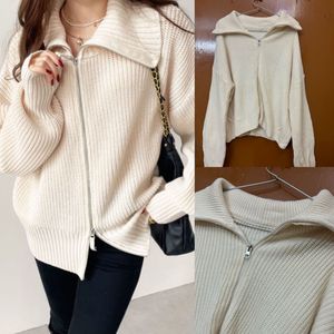 Korean Double Zip Sweater🌸