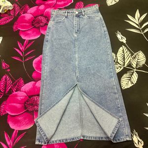 Light Blue Denim Skirt