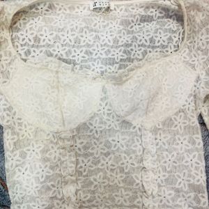 Whitw Shear Top