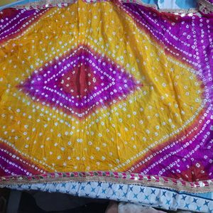 Pure Bandhej Silk Dupatta