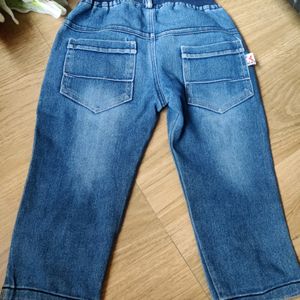 Girl Denim Elastic Jeans