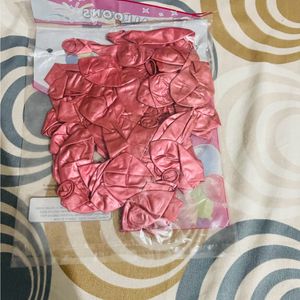 Pink Chrome Balloons 50 Pcs