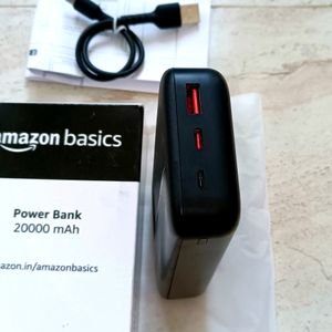 Brand new Power Bank By Amazon Basics 20,000 MAh