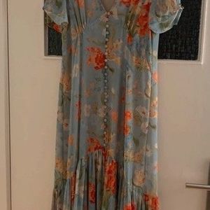 Zara Floral Dress (synthetic Fabric)