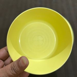 Ikea Yellow Set Of Plate, Bowl And Glass