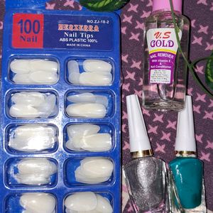 Combo......Packs ✨ Nail Tips & Thinner With 💅