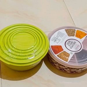 Combo Masala Box +5 Piece Container Set