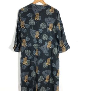 Black Printed Kurta(Women’s)