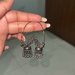 Oxidised Jhumka