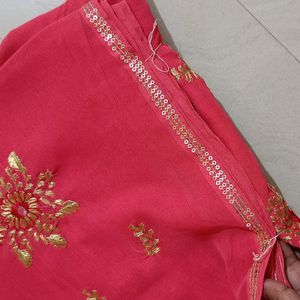 New!!✅ Coral Pink Saree