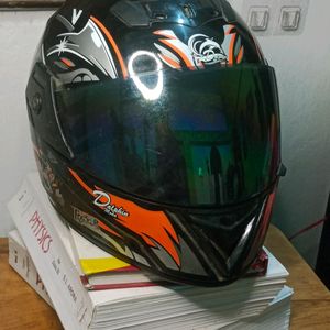 Dalphin moda mens helmet with Rainbow visor