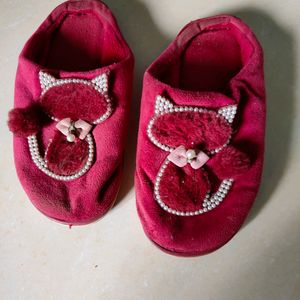 Red Kitty Slippers