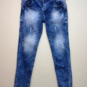 D&G Original Slim Fit Denim Distress Jeans For Men